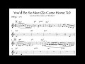 Lee Konitz - You'd Be So Nice (To Come Home To) Solo Transcription