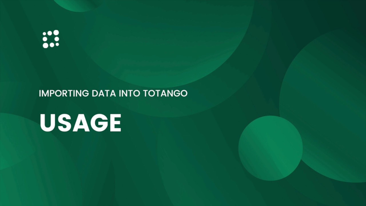 How to Import Product Usage Data Into Totango
