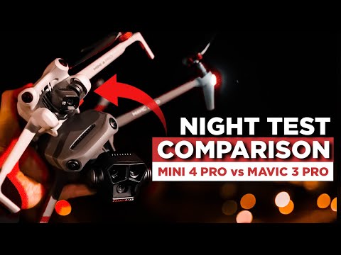 DJI Mini 4 PRO vs DJI Mavic 3 PRO NIGHT TEST COMPARISON