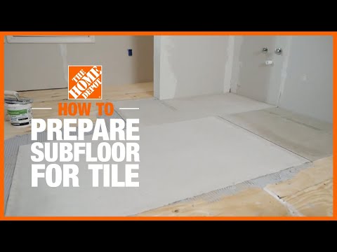 How to Prepare Subfloor for Tile | The Home Depot