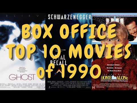 TOP 10 (1990) BOX OFFICE MOVIES. Top 10 by Media Squeak GHOST, TOTAL RECALL, HOME ALONE 💕✌️