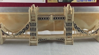 DIY Miniature London tower bridge ~ 3D Wood Craft Construction Kit