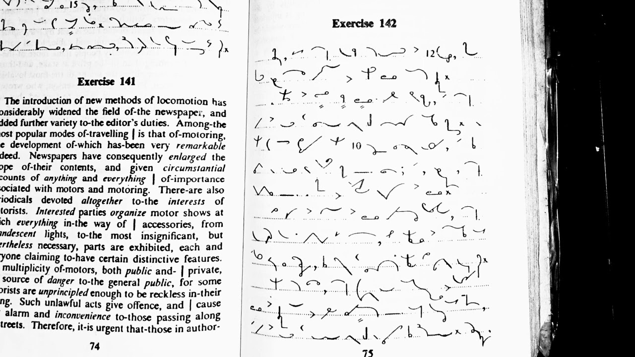 Shorthand Dictation of exercise 142 |dictation of special contractions |Shorthand Club