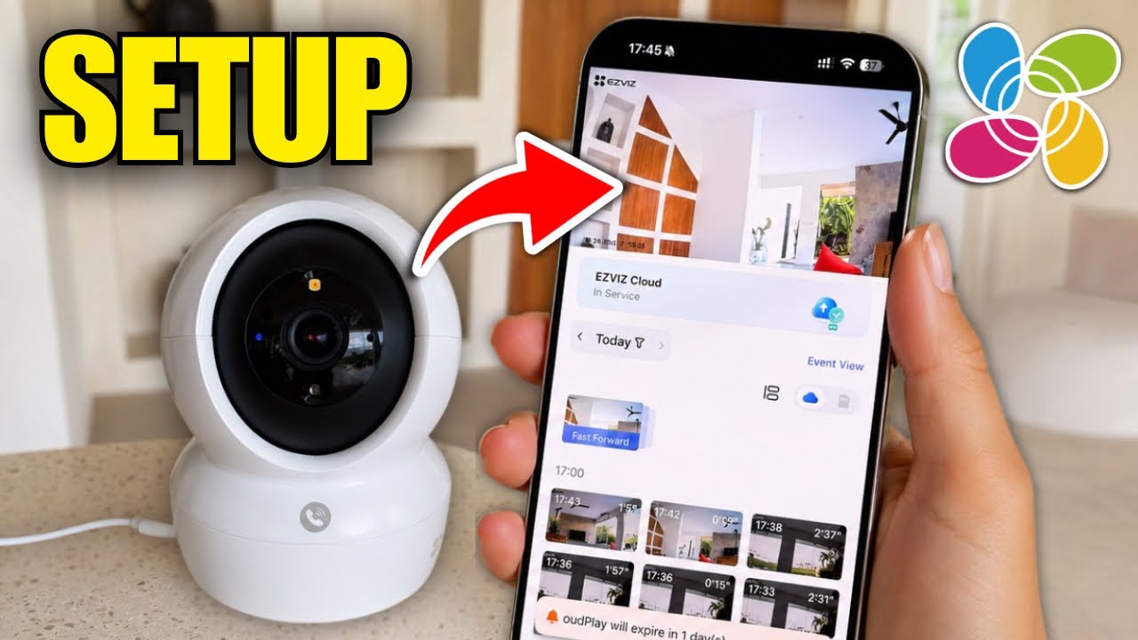 EZVIZ camera setup tutorial video
