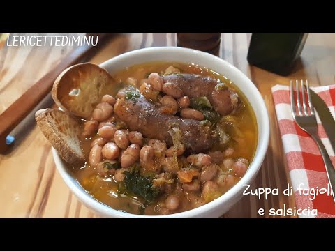 Zuppa di fagioli e salsiccia