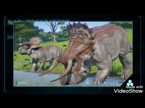 Jurassic World Evolution Species Profile Nasutoceratops Tráiler PS4