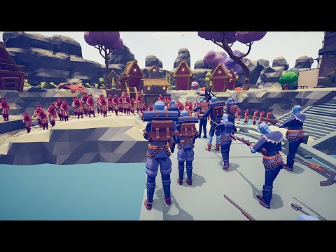 GUN TEAM vs 100X UNITS - Totally Accurate Battle Simulator