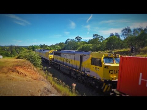 RL309, RL310 & 1104 on 1311 QUBE Container Train at Picton