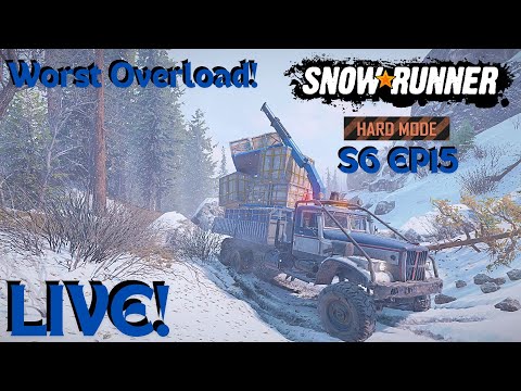 Tunnel Opening! Blockage Clearing! Hard Mode LIVE! Episode 15 SnowRunner