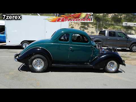 Thumbnail for 1937 Ford Coupe Drag Racing Barona Drag Strip 4-13-2019 by 1937 Ford