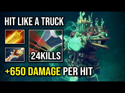 WTF +650 Damage Per Hit Divine Rapier 1 Shot Wraith King Insane Crit Dota 2