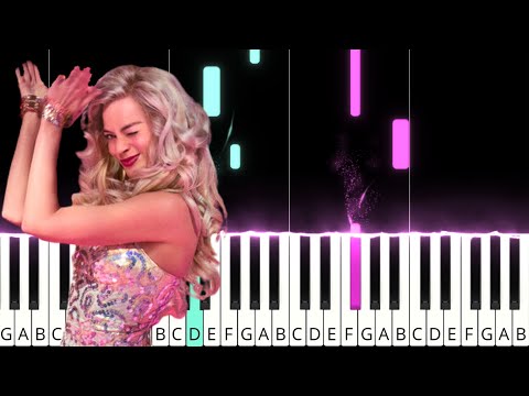 Barbie 2023 - "Dance The Night" (by Dua Lipa). EASY Piano Tutorial | Synthesia+Sheet Music
