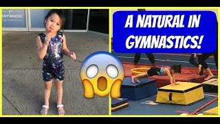 Avery does Gymnastics for the first time! Toddler Kids ASI Gymnastics