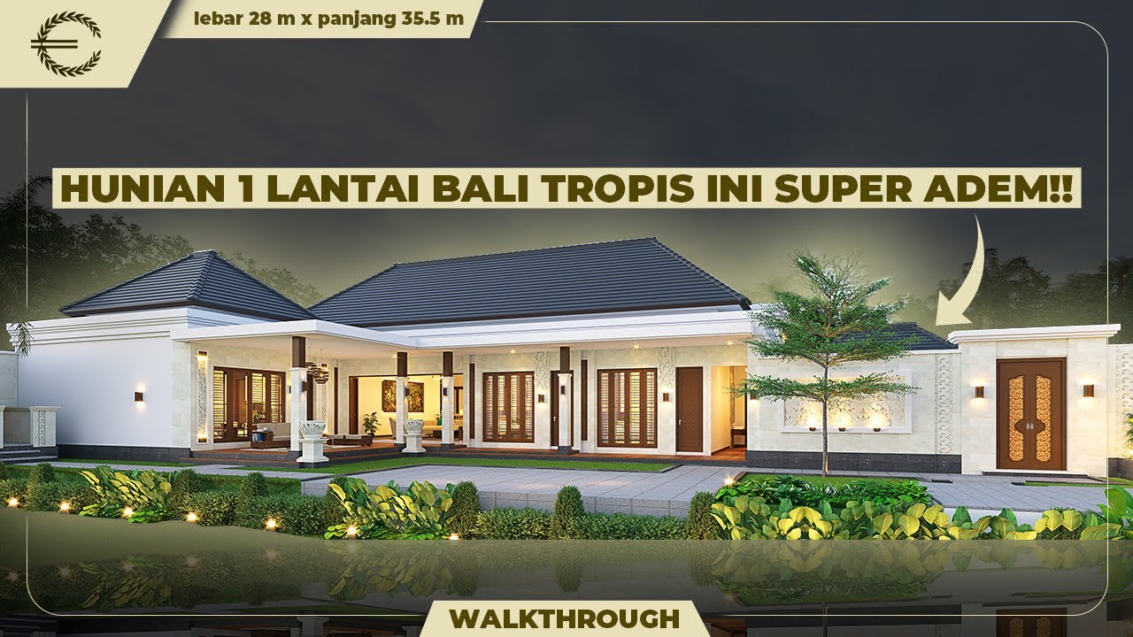 Video 3D Mrs. Dewi Villa Bali House 1.5 Floors Design - Singaraja, Bali