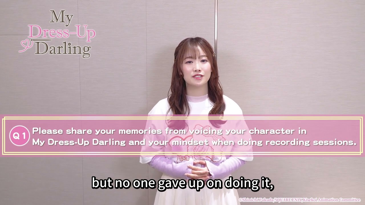 《My Dress-Up Darling》 Season 2 - Greeting from the VA of Marin!