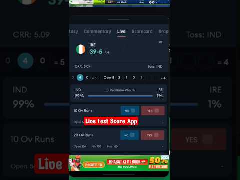 Live Cricket Score App | Cricket Fast Live Score App In India | No 1 Cricket Live Score App In HIndi