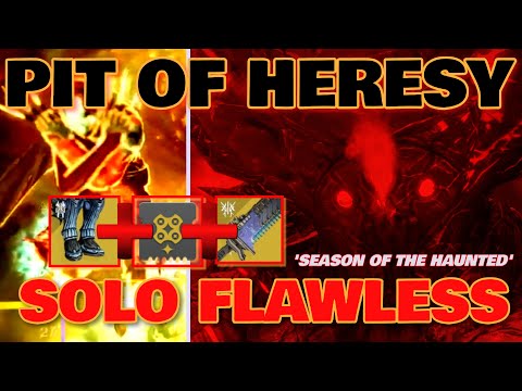 SOLAR 3.0: NEVER BEEN EASIER Solo FLAWLESS Pit Of Heresy Dungeon - Season Of The Haunted (HUNTER)