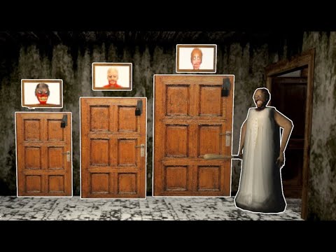 Granny found secret doors vs Grandpa Funny Horror Animation