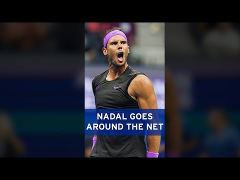 Rafael Nadal's STUNNING around-the-net winner! 👀