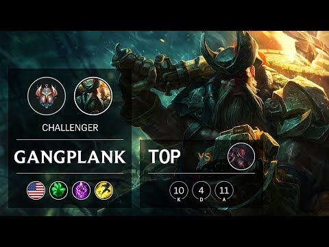Gangplank Top vs Lucian - NA Challenger Patch 9.13
