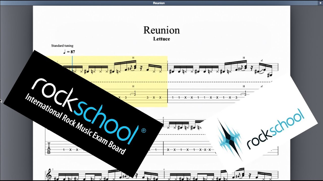 Reunion Rockschool Grade 7 Guitar