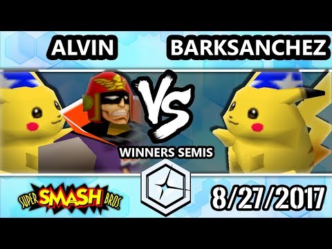 Shine 2017 Smash 64 - Alvin (Pikachu, C.Falcon) vs BarkSanchez (Pikachu) - Super Smash Bros. WS