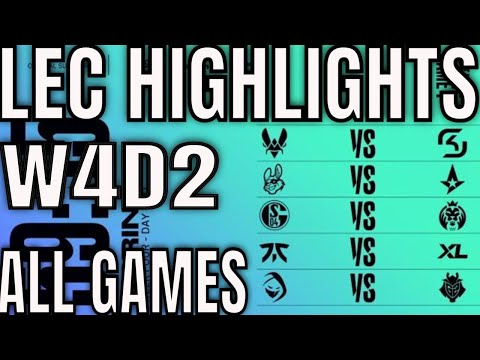 LEC Highlights ALL GAMES W4D2