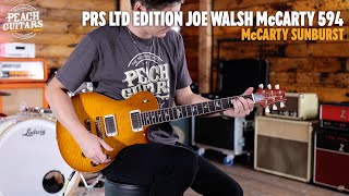 Video thumbnail for No Talking...Just Tones | PRS Ltd Edition Joe Walsh McCarty 594 Singlecut - McCarty Sunburst by Peach Guitars