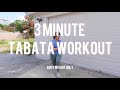 3 Minute Tabata Workout No Equipment Beginner Friendly