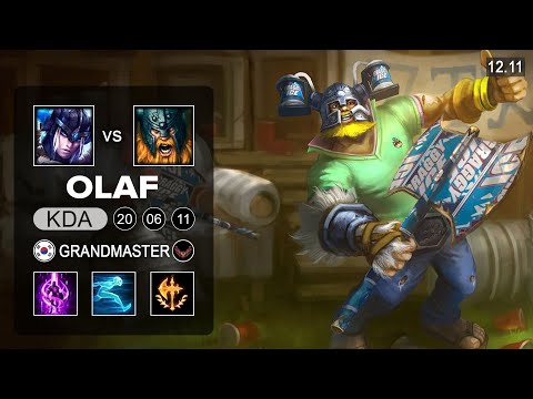 Olaf vs Sejuani Top - KR Grandmaster - Patch 12.11 Season 12