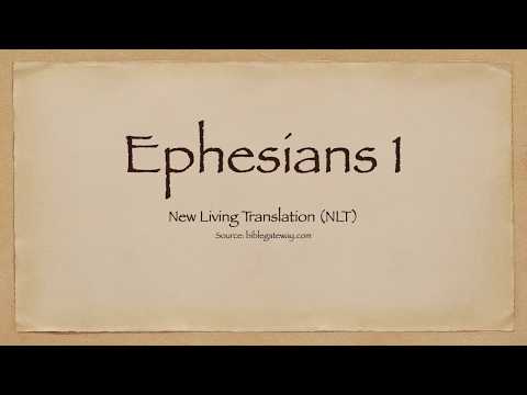 Ephesians 1 (NLT)
