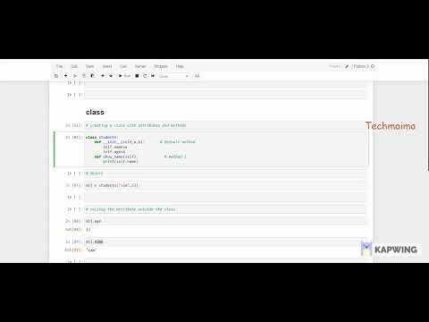 Python Class In Tamil Class Attributes Methods Objects Instance Techmaima