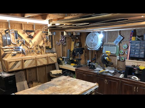 2019 Shop Tour //Small Shop//Woodworking Shop// Dimensions Wood Works
