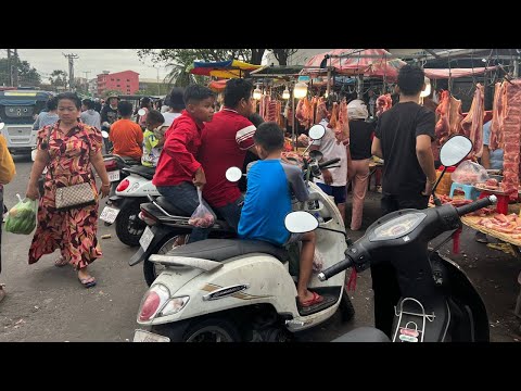 BEST STREET MARKET @Garment Factory – Lifestyle Of Worker After Work Buy Food For Cook In Evening