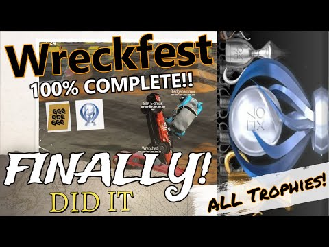Wreckfest 100% Of Trophies Acquired FINALLY!