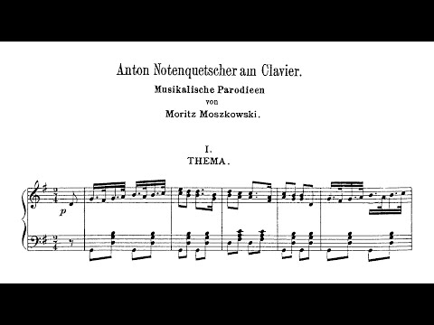 Moritz Moszkowski - Anton Notenquetscher at the Piano: Musical Parodies