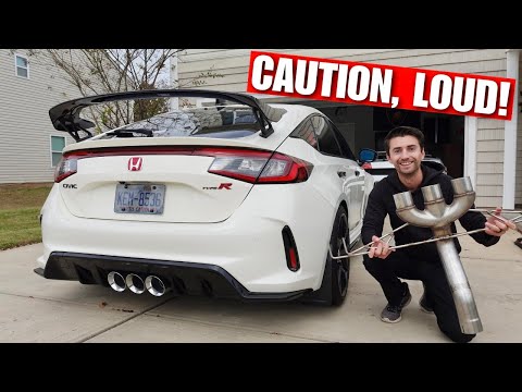 Making My FL5 Honda Civic Type-R Even Louder!! AWE Track Exhaust Install!