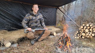 Bushcraft Camping with Coyotes & Hunting My Di