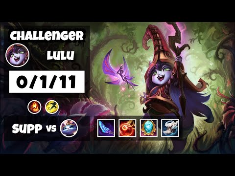 Lulu vs Yuumi EU Challenger SUPPORT (0/1/11) - v11.18
