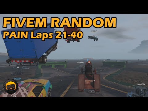 100 Laps Of PAIN! Part 2 (Laps 21-40) - GTA FiveM Random All Of Them №9