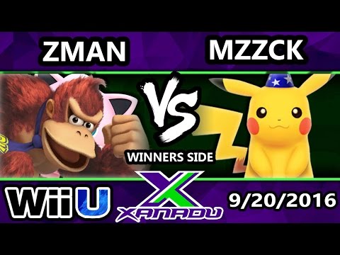 S@X 168 - Zman (DK) Vs. AOH | Mzzkc (Diddykong, Pikachu) SSB4 Tournament - Smash Wii U - Smash 4