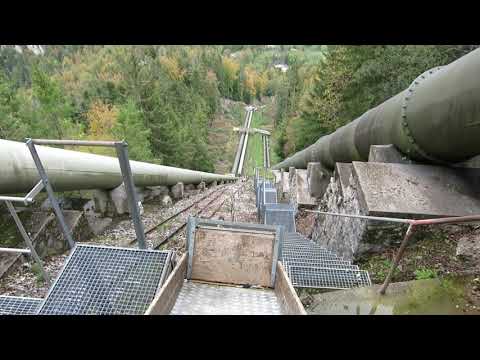 Standseilbahn 1337.02 Vallorbe Dernier - Talfahrt 2020 Monorack - funiculaire