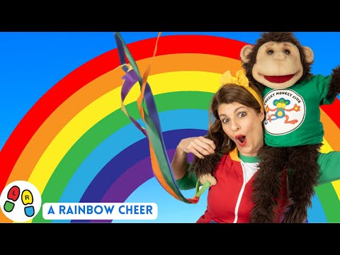 A Rainbow Cheer | Rainbow Song | Ribbon Dance | Colours of a Rainbow | Cheeky Monkey Club