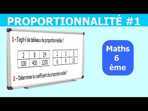 Maths 6ème - La proportionnalité 1 Exercice 1