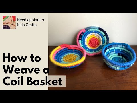 How to make a Yarn Coil Basket from Clothesline