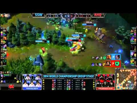 [LoL] SSW VS  AHQ le pire invade des WORLD LOL 2014