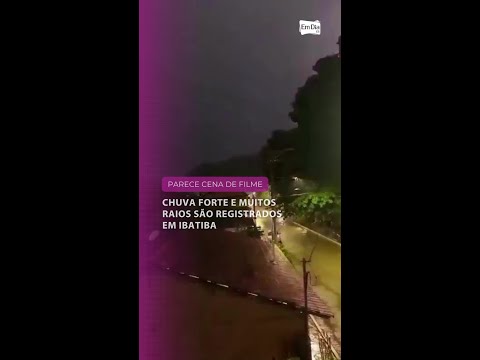 Chuva forte e muitos raios são registrados em Ibatiba