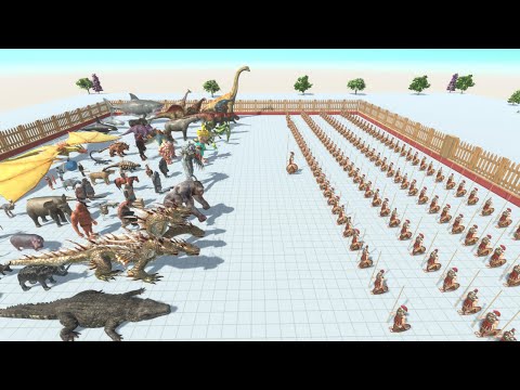 100X Spartan Warrior vs Every Faction - Animal Revolt Battle Simulator