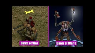 Dawn Of War 1 Units Vs Dawn Of War 3 (Space Marines)