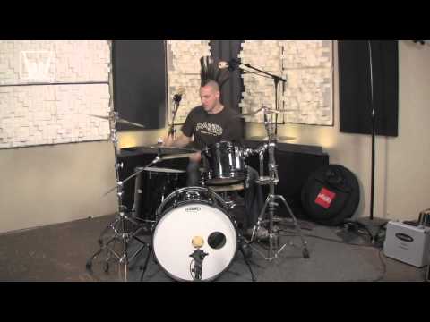 FullOnDrums.com-Cascade Fathead Ribbon Mic Recorderman Setup